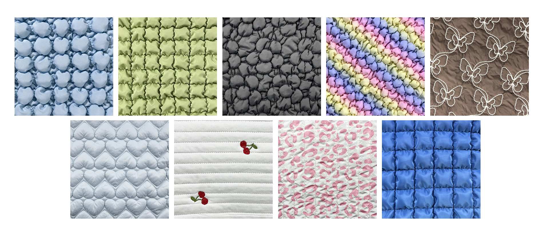 Quilted nylon fabric