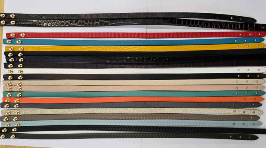 Leather belts produced by Synberry