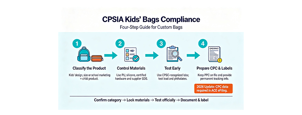 CPSIA Compliance Guidelines in the Customization Process of Children's Bags